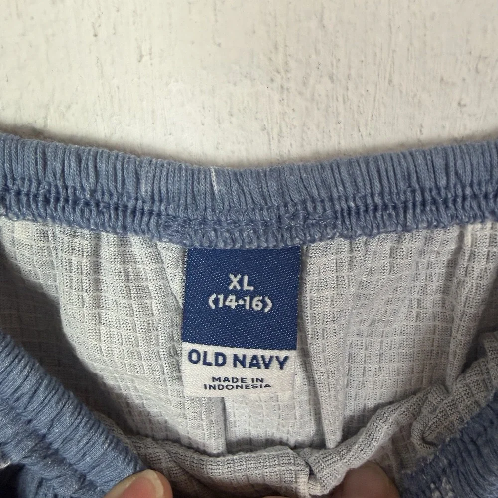 NWT Old Navy Girls Tank Top Blue Butterflies Ruffles Tiered Cottage SZ XL(14-16)